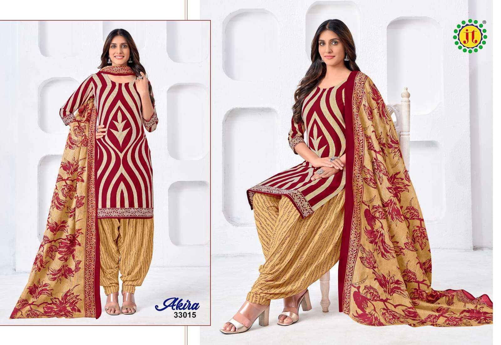 Jt Akira Vol 33 Cotton Ladies Salwar Kameez ( 15 pcs Catalogue ) Surat Wholesale Market