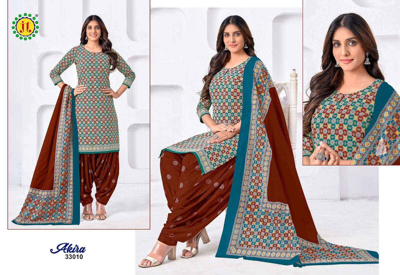 Jt Akira Vol 33 Cotton Ladies Salwar Kameez ( 15 pcs Catalogue ) Surat Wholesale Market
