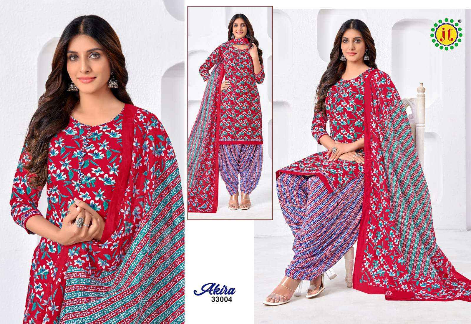 Jt Akira Vol 33 Cotton Ladies Salwar Kameez ( 15 pcs Catalogue ) Surat Wholesale Market