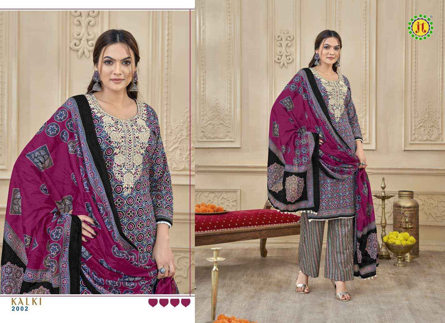 Jt Kalki Vol 2 Cotton Salwar Kameez At Wholesale Price  (10 pcs Catalogue )