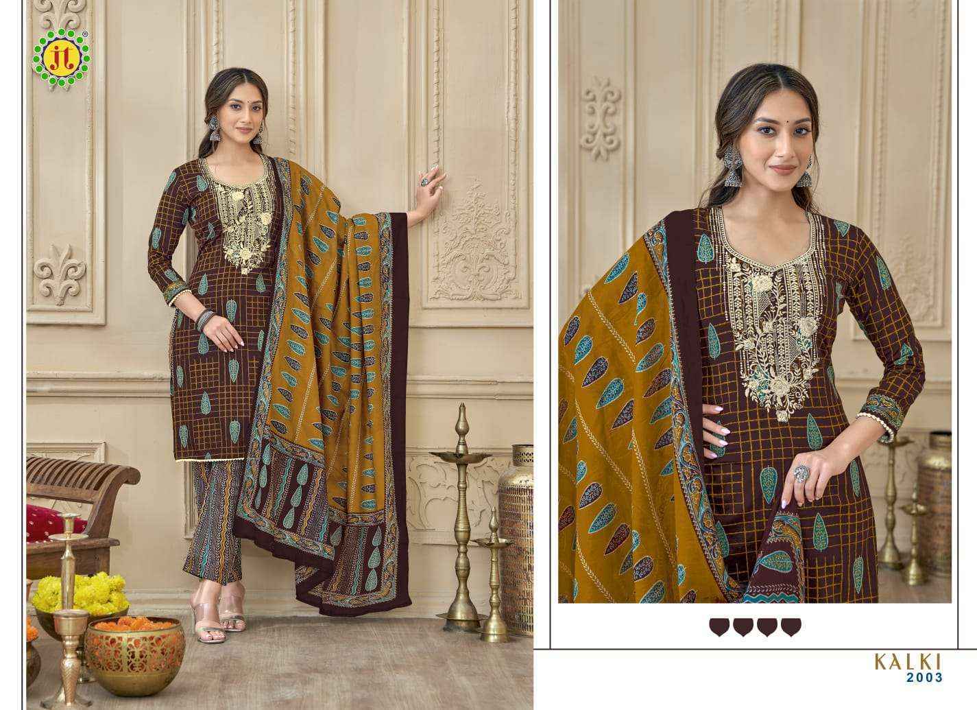 Jt Kalki Vol 2 Cotton Salwar Kameez At Wholesale Price  (10 pcs Catalogue )