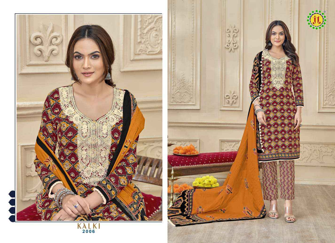 Jt Kalki Vol 2 Cotton Salwar Kameez At Wholesale Price  (10 pcs Catalogue )