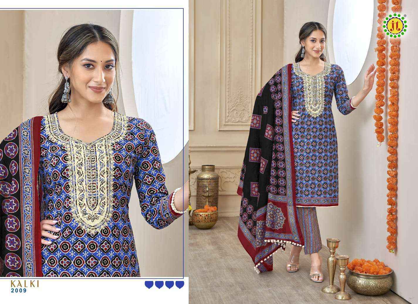 Jt Kalki Vol 2 Cotton Salwar Kameez At Wholesale Price  (10 pcs Catalogue )