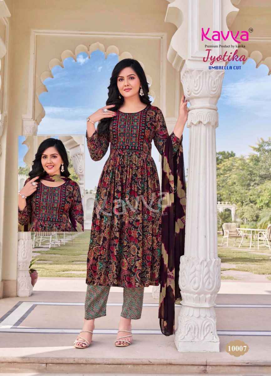 Kavya Jyotika Vol-10 Capsule Kurti Combo 10 pcs Catalogue