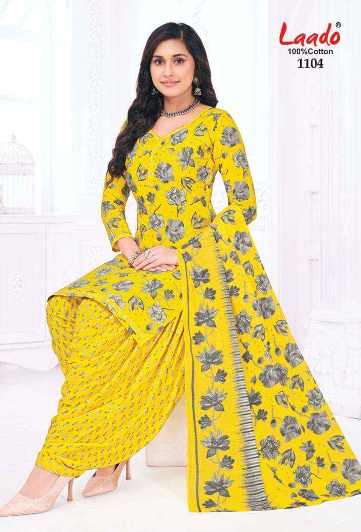 LAADO NADIYA PATIYALA VOL 11 COTTON PRINTED SALWAR SUIT WHOLESALE MARKET ( 12 CS CATALOG }