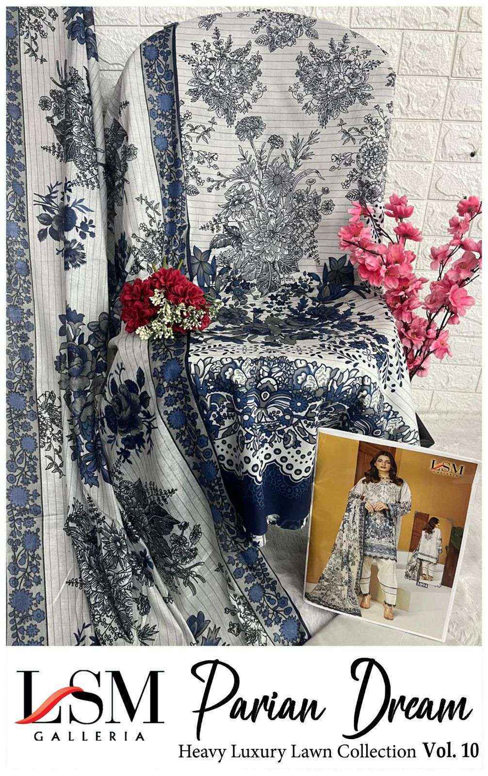 LSM Galleria Parian Dream Vol 10 Lawn Dress Material 6 pcs Catalogue