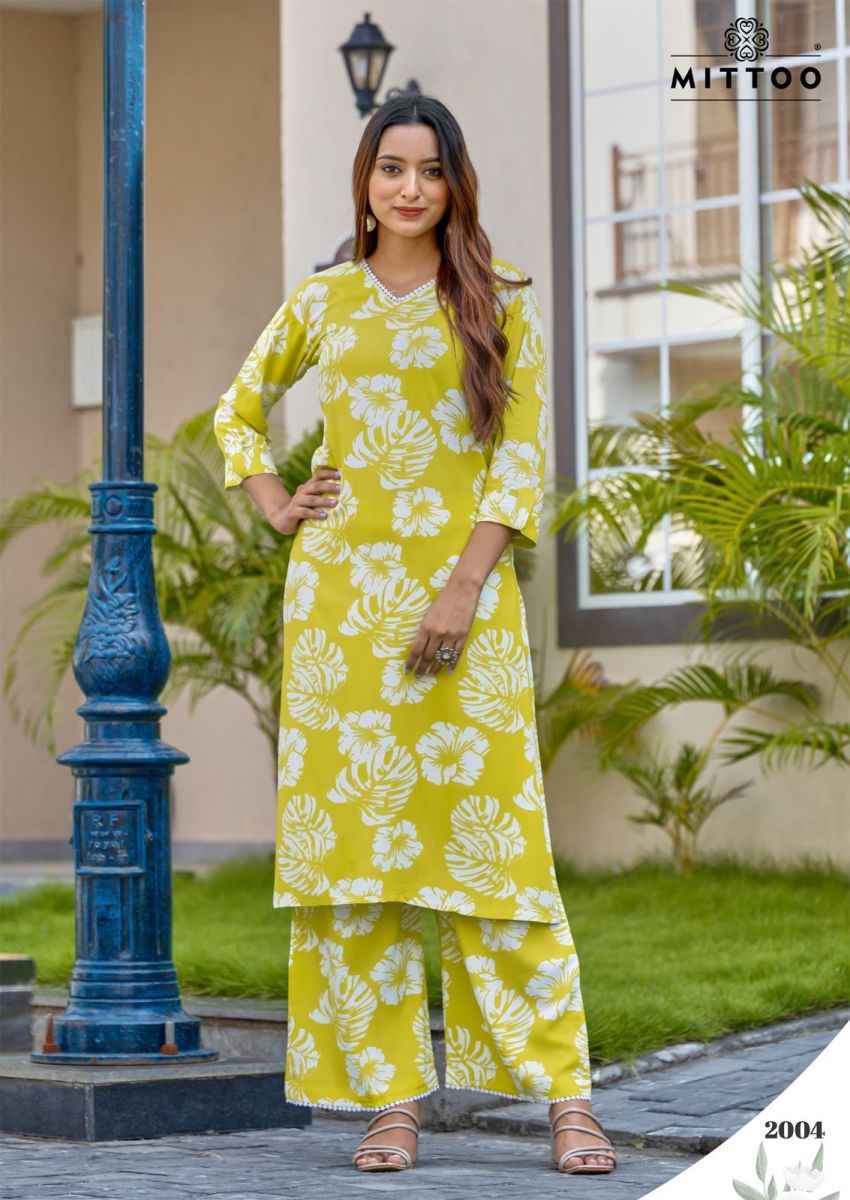 Mittoo Sulekha Rayon Kurti With Bottom 6 pcs Catalogue