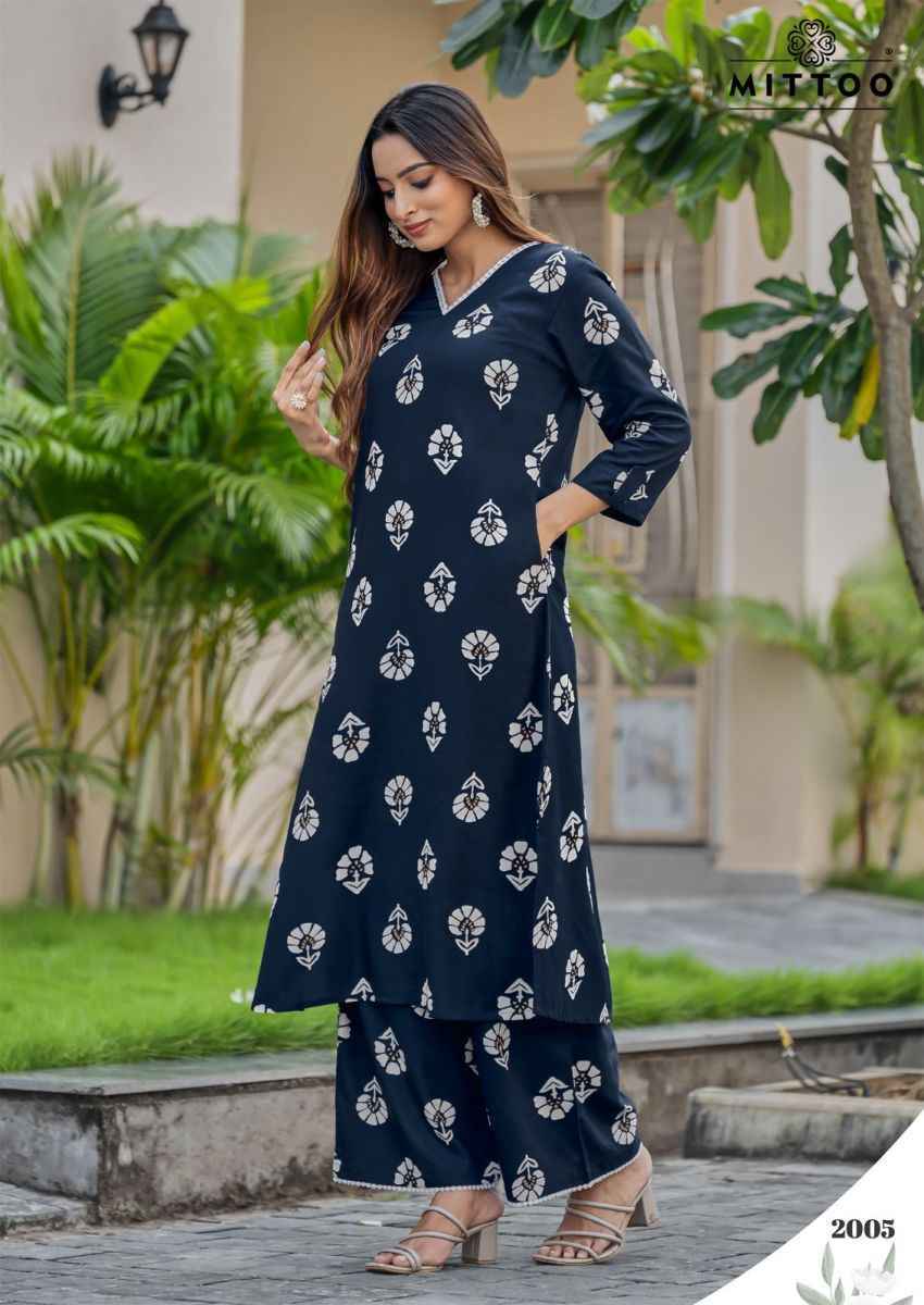 Mittoo Sulekha Rayon Kurti With Bottom 6 pcs Catalogue