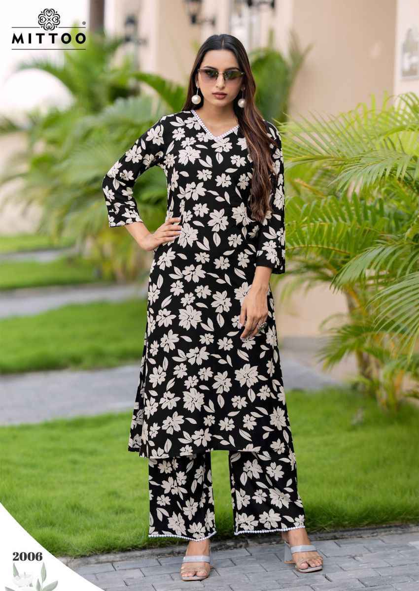 Mittoo Sulekha Rayon Kurti With Bottom 6 pcs Catalogue