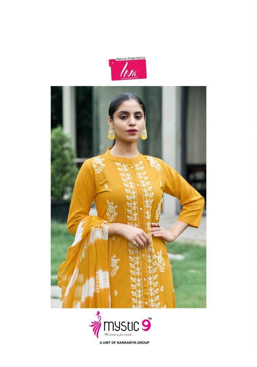Mystic 9 Rajwadi Vol 1 Rayon Kurti Combo 8 pcs Catalogue