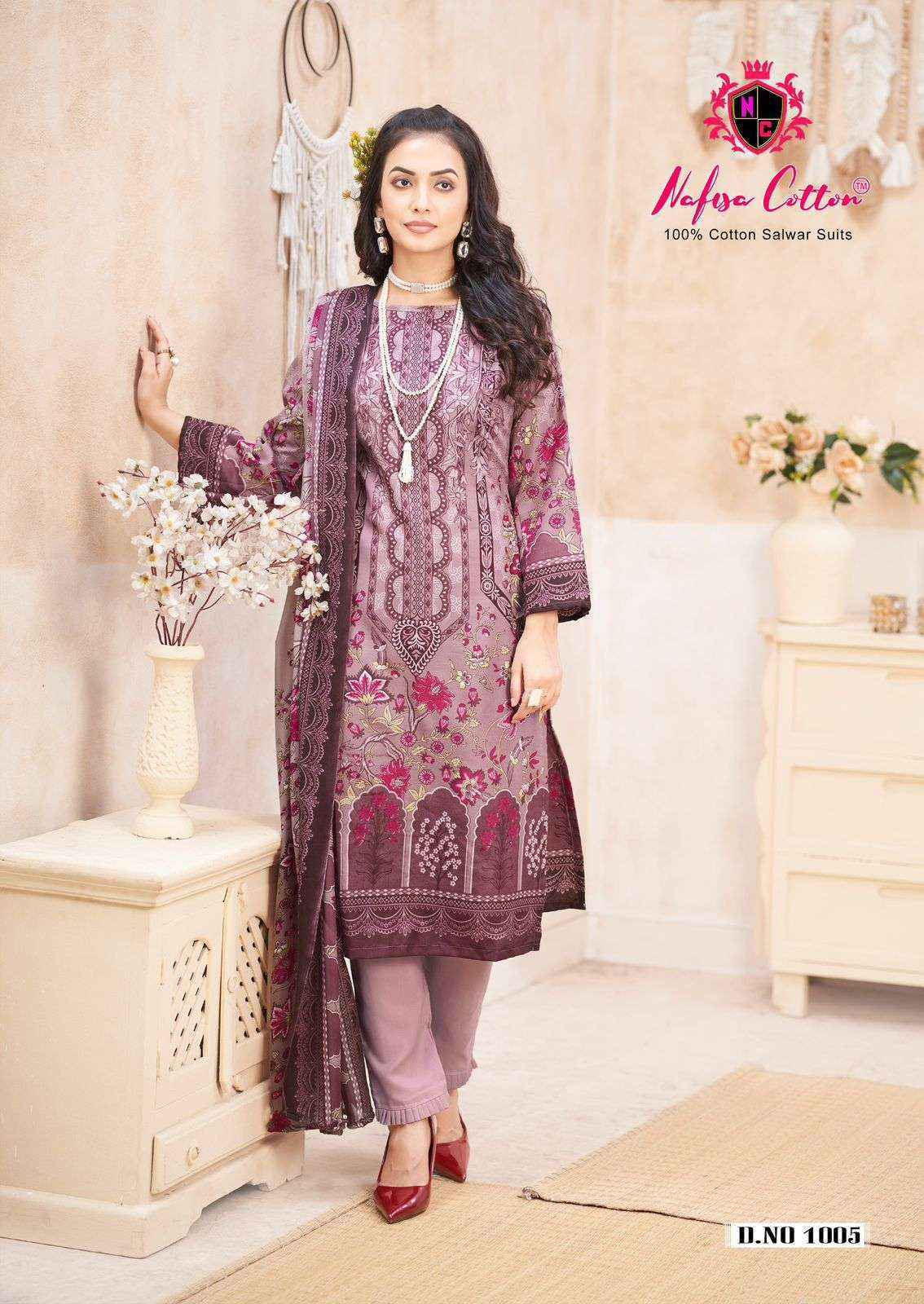 Nafisa Cotton Saniya Karachi Suits Vol 1 Ladies Cotton Dress Material