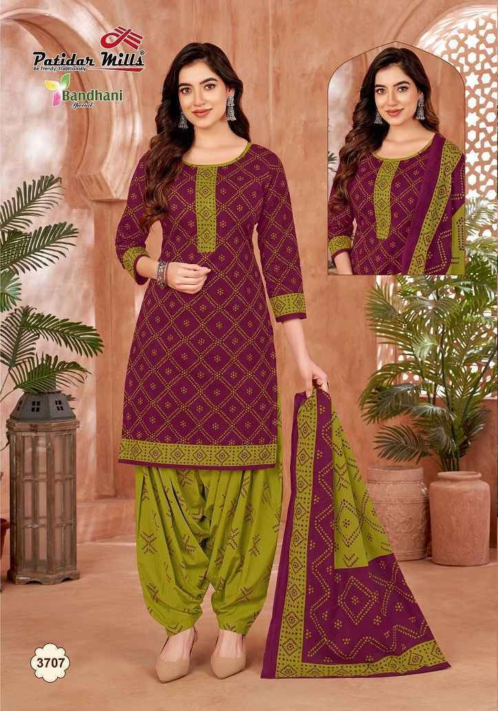 Patidar Mills Bandhani Vol 37 Cotton Dress Material 10 pcs Catalogue