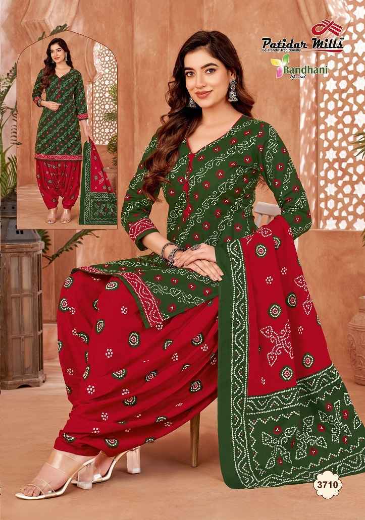 Patidar Mills Bandhani Vol 37 Cotton Dress Material 10 pcs Catalogue