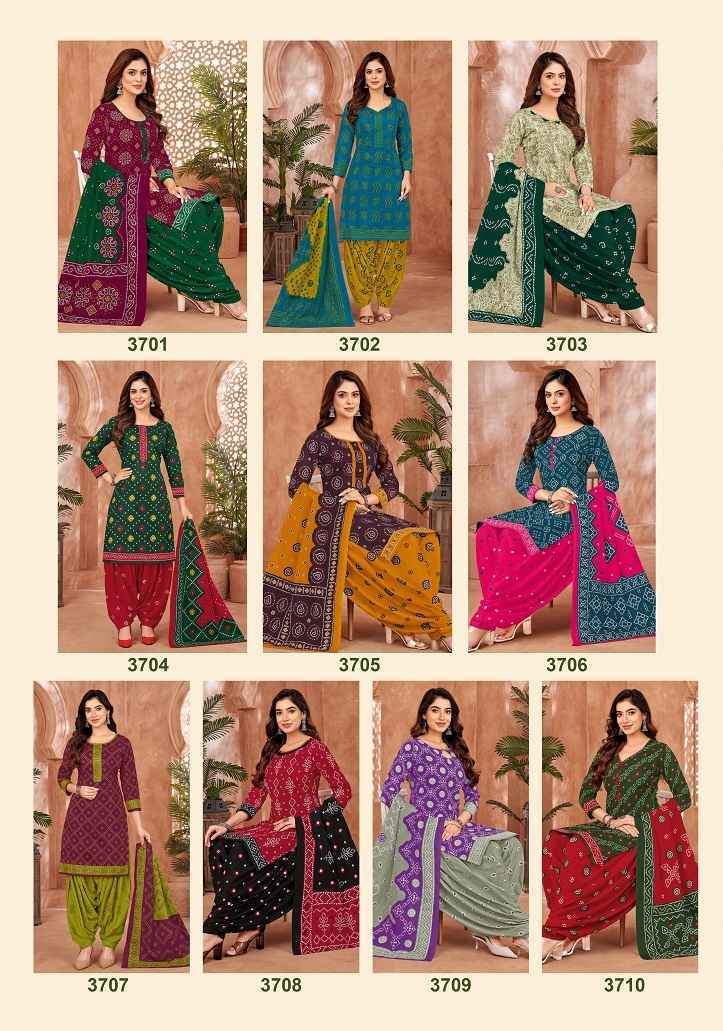Patidar Mills Bandhani Vol 37 Cotton Dress Material 10 pcs Catalogue