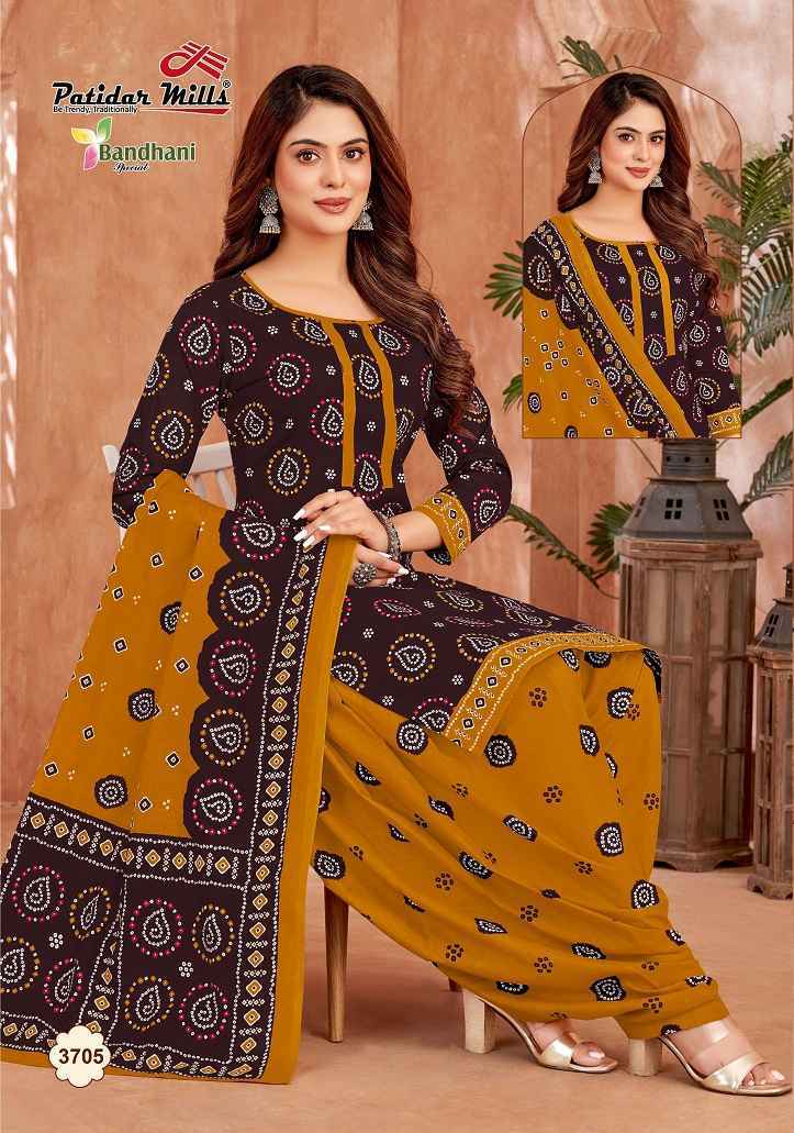 Patidar Mills Bandhani Vol 37 Cotton Dress Material 10 pcs Catalogue