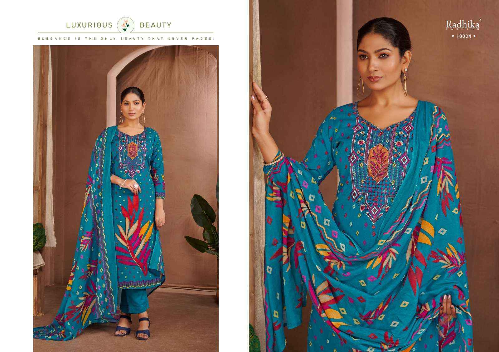 Radhika Fashion Adira Lawn Cotton Dress Material 4 pcs Catalogue