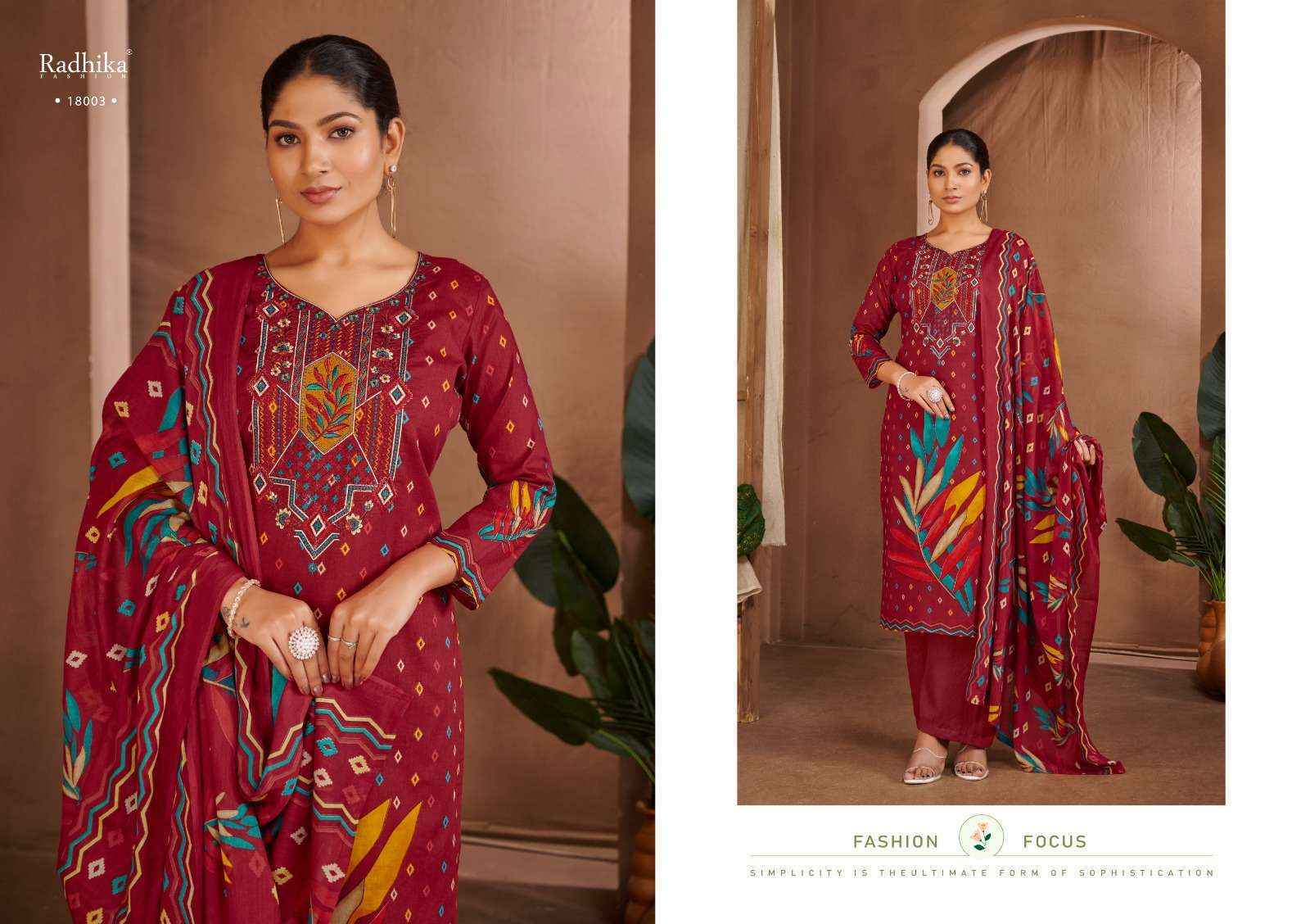 Radhika Fashion Adira Lawn Cotton Dress Material 4 pcs Catalogue
