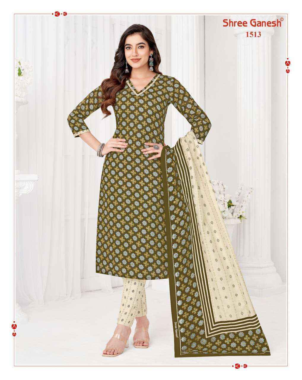 Shree Ganesh Vaani Vol 5 Cotton Salwar Kameez Latest Catalog ( 20 pcs Catalogue )