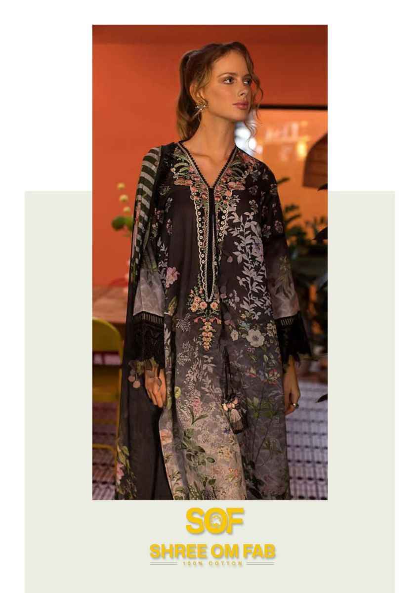 Shree Om Fab Aliya B Vol 4 Lawn Cotton Ladies Dress Material ( 6 pcs Catalogue )