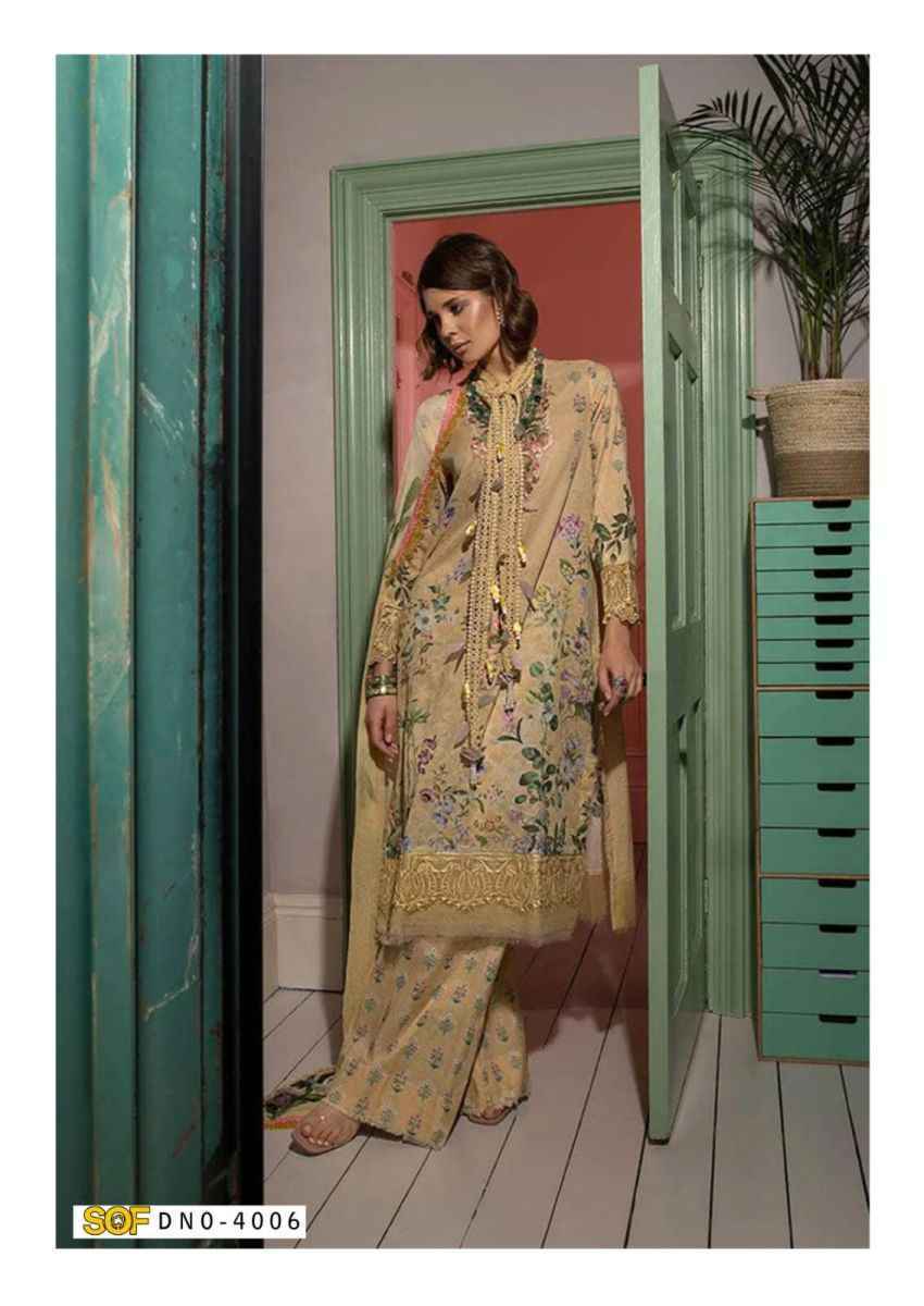 Shree Om Fab Aliya B Vol 4 Lawn Cotton Ladies Dress Material ( 6 pcs Catalogue )