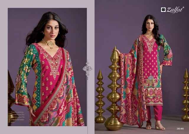 Zulfat Aayat Vol 3 Viscose Rayon Dress Material 6 pcs Catalogue