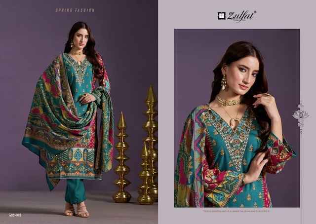 Zulfat Aayat Vol 3 Viscose Rayon Dress Material 6 pcs Catalogue