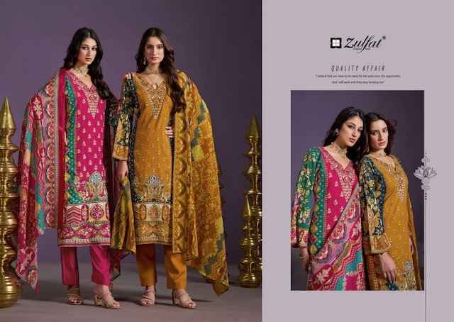 Zulfat Aayat Vol 3 Viscose Rayon Dress Material 6 pcs Catalogue