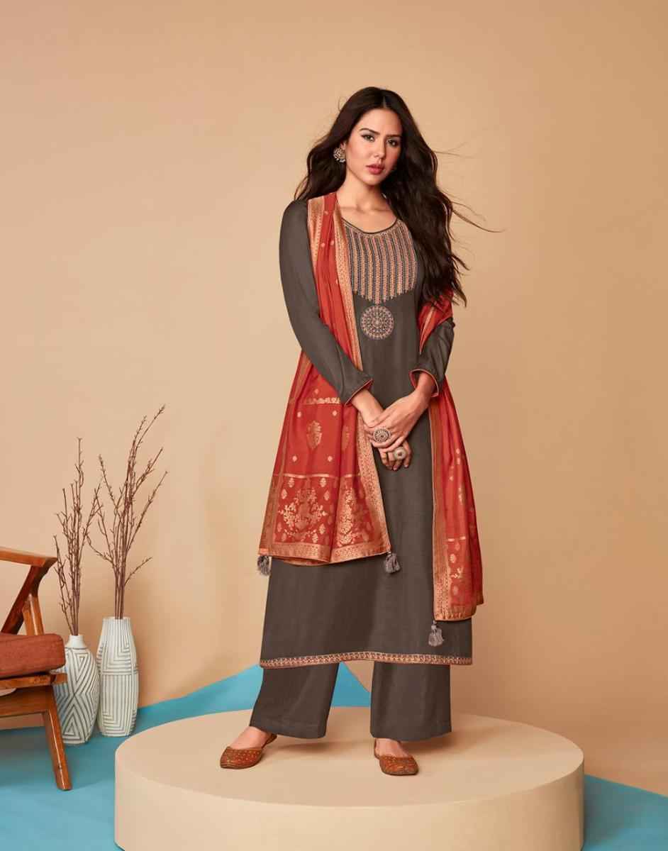 Aashirwad Mor Bagh Saaras Silk Dress Material wholesale price ( 6 pcs catalog )