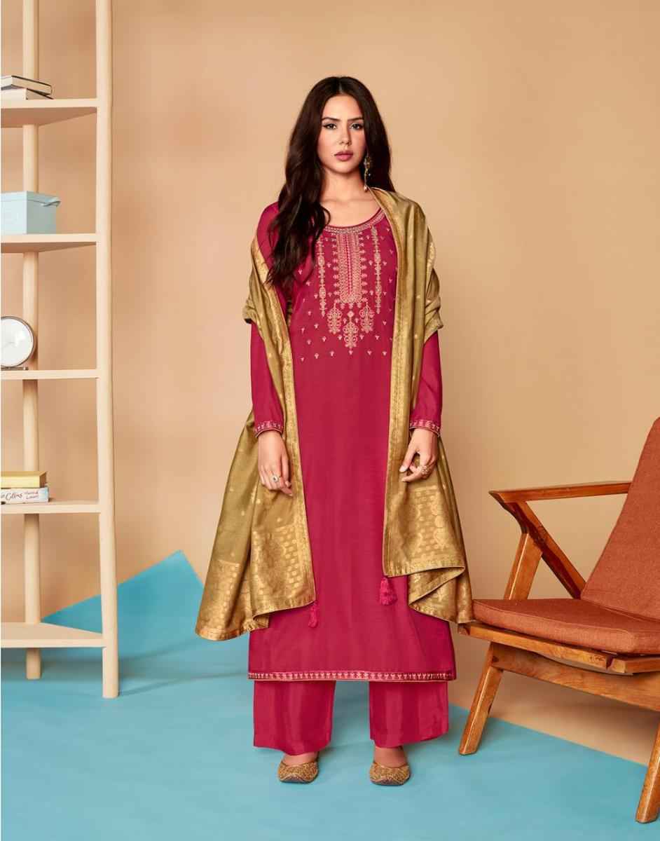 Aashirwad Mor Bagh Saaras Silk Dress Material wholesale price ( 6 pcs catalog )