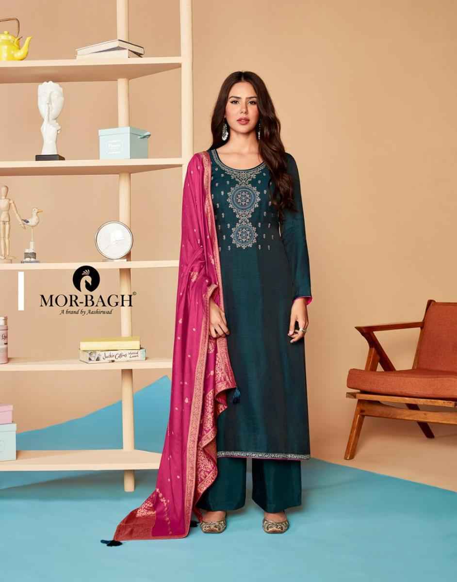 Aashirwad Mor Bagh Saaras Silk Dress Material wholesale price ( 6 pcs catalog )
