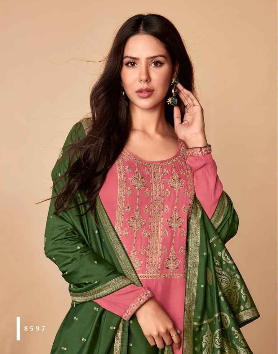 Aashirwad Mor Bagh Saaras Silk Dress Material wholesale price ( 6 pcs catalog )