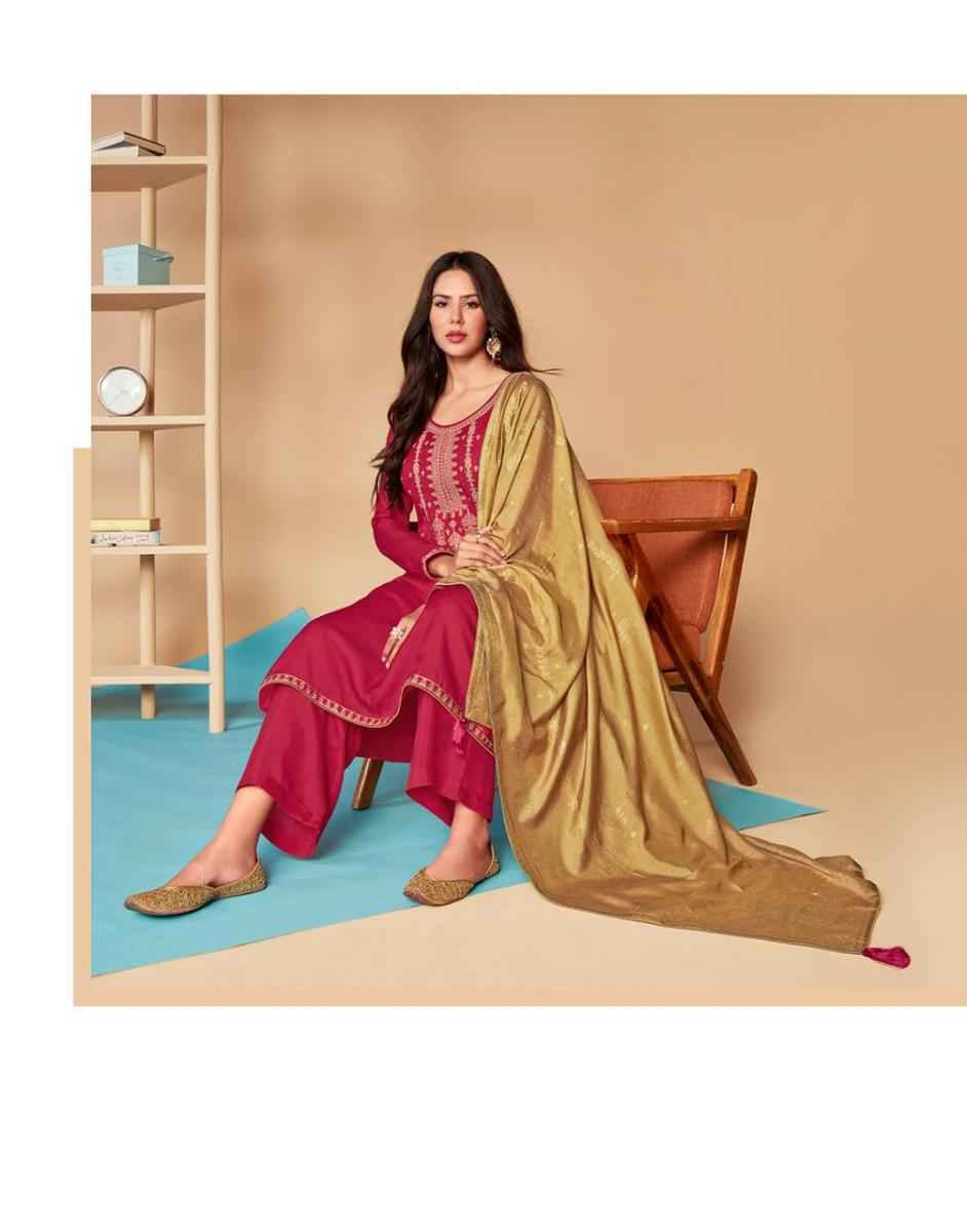 Aashirwad Mor Bagh Saaras Silk Dress Material wholesale price ( 6 pcs catalog )