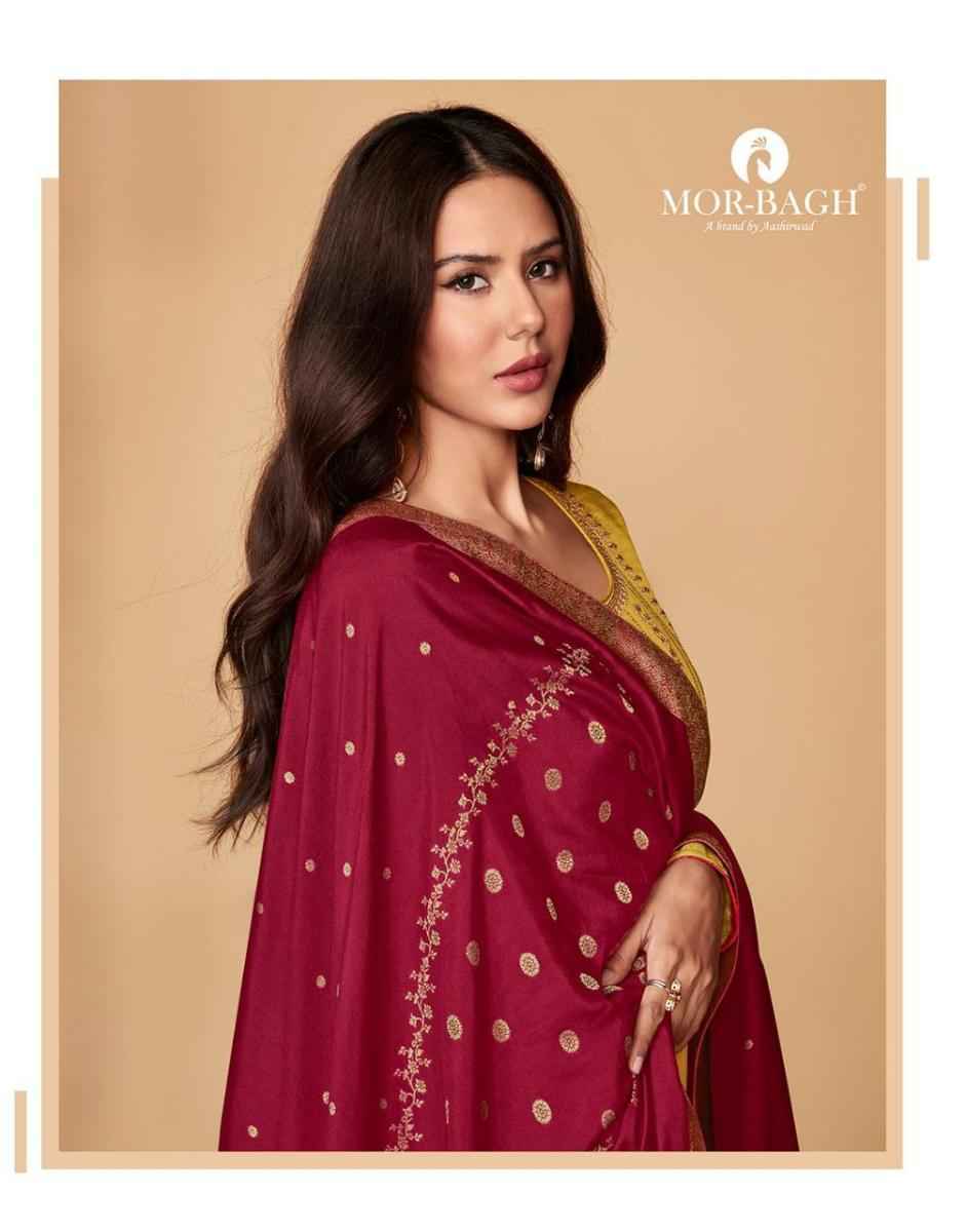 Aashirwad Mor Bagh Saaras Silk Dress Material wholesale price ( 6 pcs catalog )