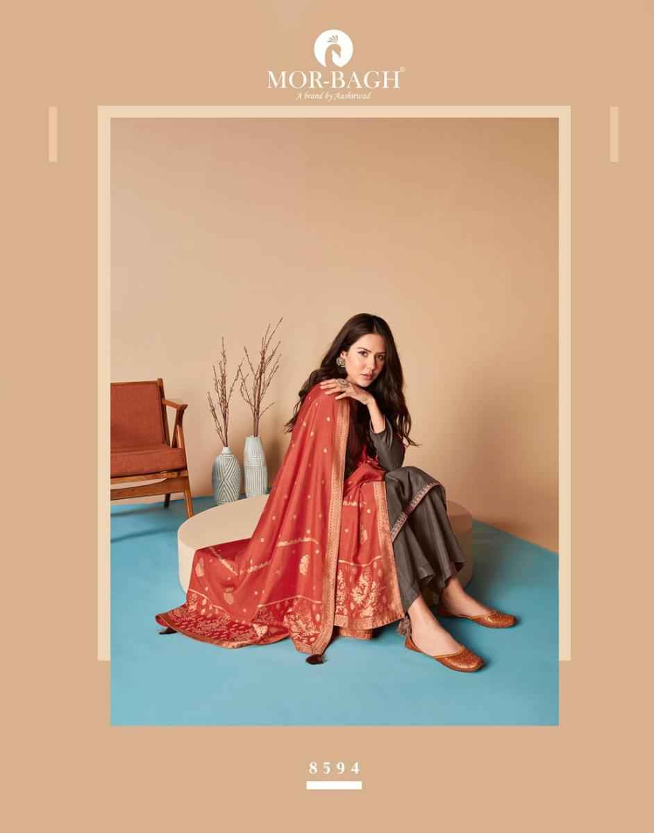 Aashirwad Mor Bagh Saaras Silk Dress Material wholesale price ( 6 pcs catalog )