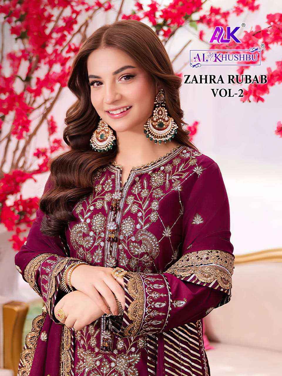 AL Khushbu DNO 6024 Georgette Dress Material wholesale price ( 3 pcs catalog )