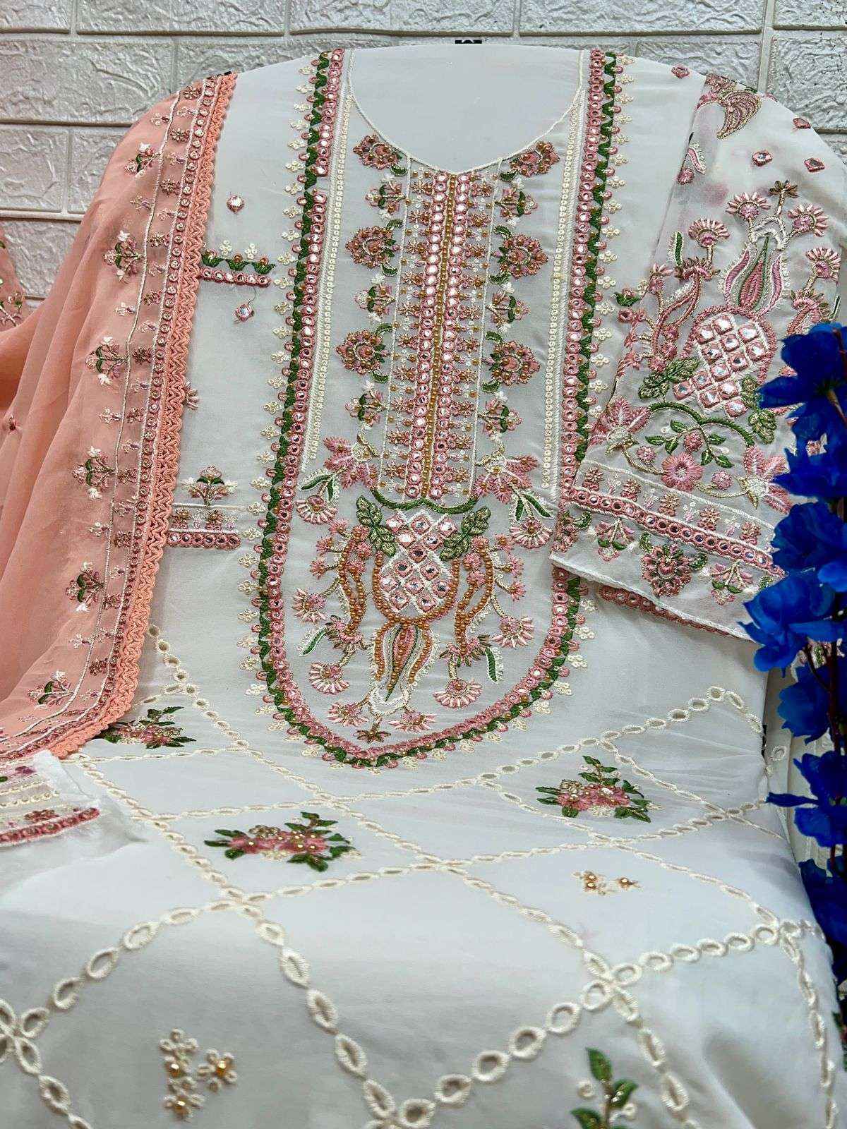 AL Khushbu DNO 6024 Georgette Dress Material wholesale price ( 3 pcs catalog )
