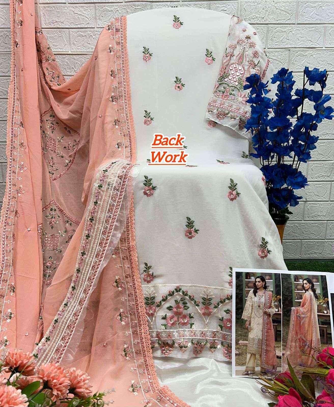 AL Khushbu DNO 6024 Georgette Dress Material wholesale price ( 3 pcs catalog )