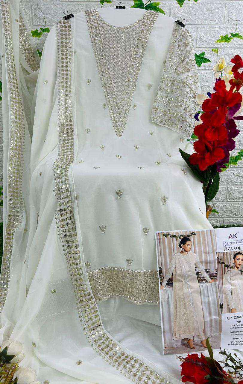 Al Khushbu Fiza Vol 1 Georgette Dress Material Wholesale Price ( 3 Pcs Catalog )