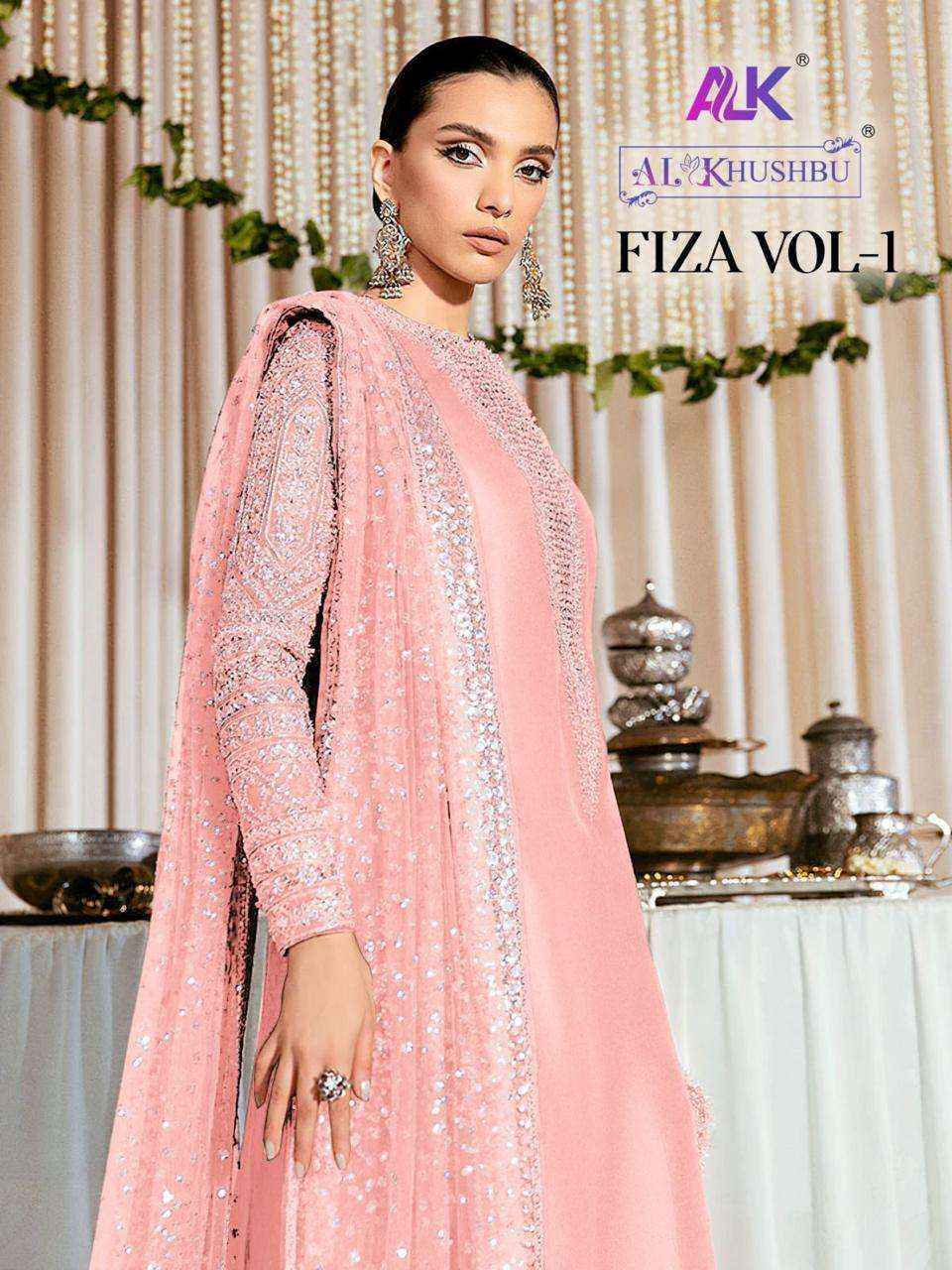Al Khushbu Fiza Vol 1 Georgette Dress Material Wholesale Price ( 3 Pcs Catalog )