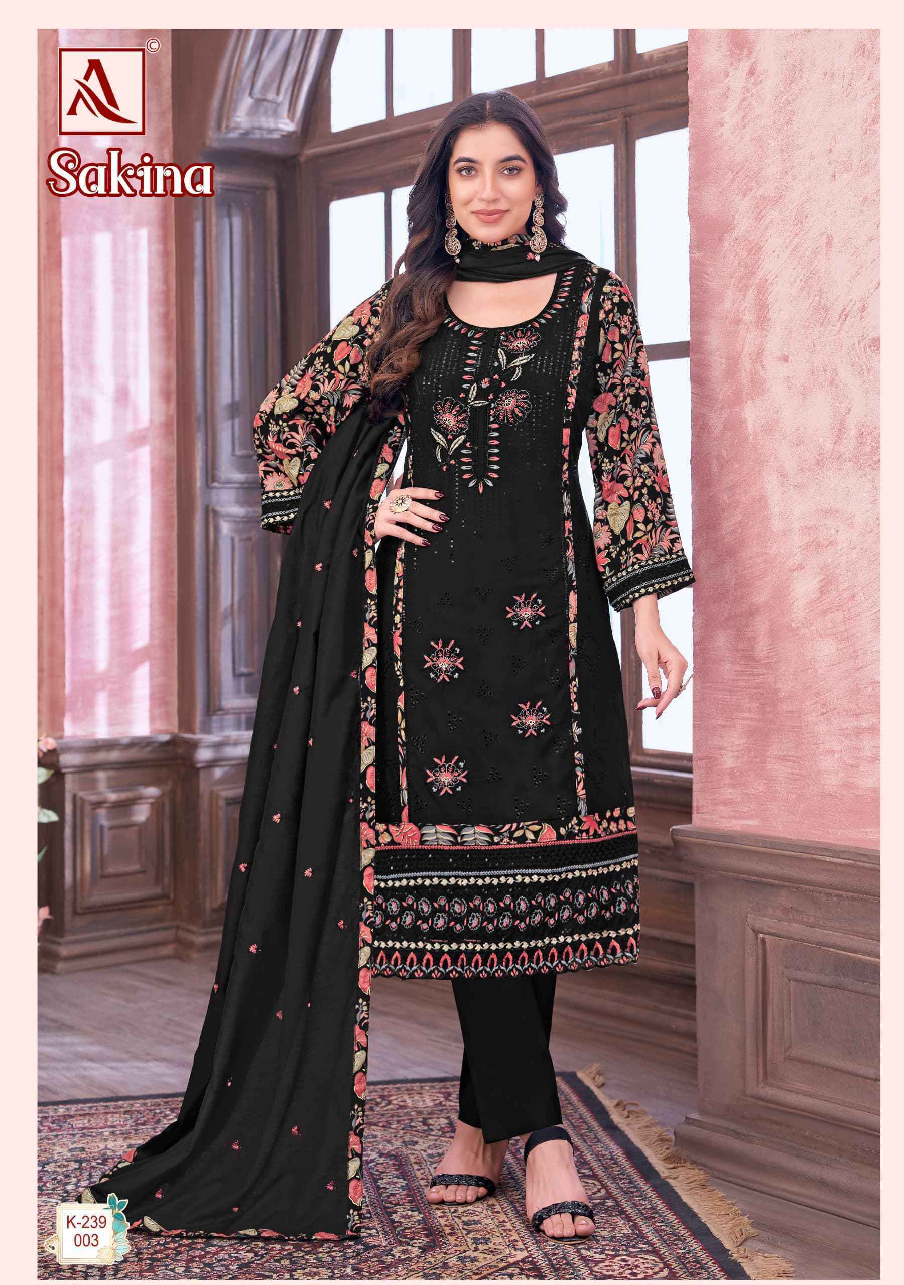 Alok Sakina Viscouse Reyon Dress Material 4 pcs Catalogue