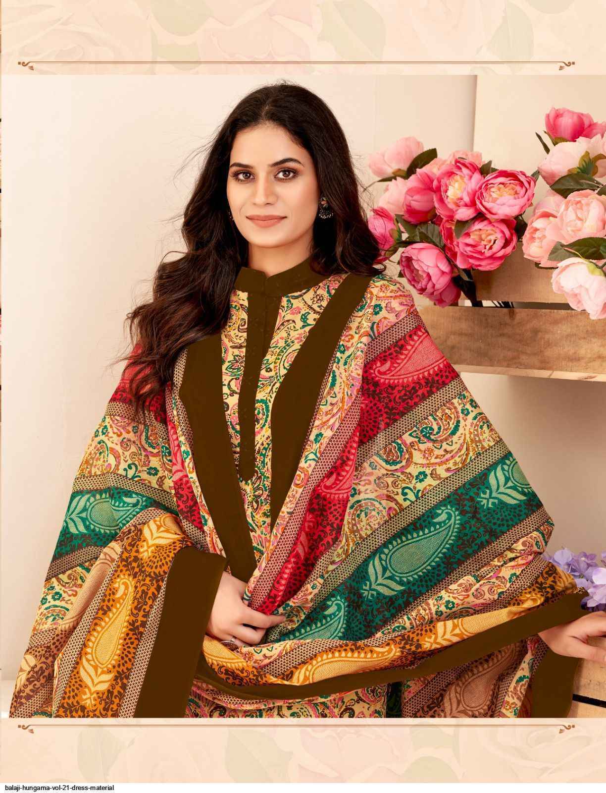 Balaji Cotton Hangama Vol 21 Wholesale Salwar Suits ( 12 pcs Catalogue )