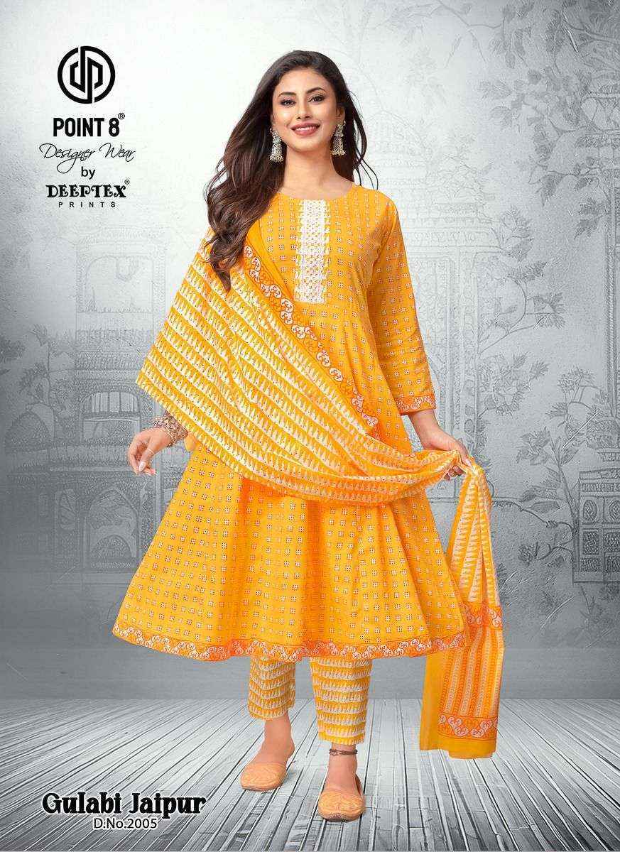 Deeptex Prints Gulabi Jaipur Vol 2 Wholesale Readymade Cotton Suits ( 8 pcs Catalogue )