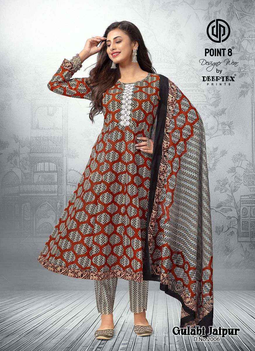 Deeptex Prints Gulabi Jaipur Vol 2 Wholesale Readymade Cotton Suits ( 8 pcs Catalogue )