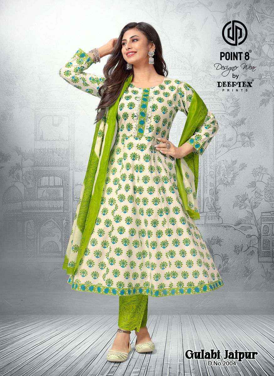 Deeptex Prints Gulabi Jaipur Vol 2 Wholesale Readymade Cotton Suits ( 8 pcs Catalogue )
