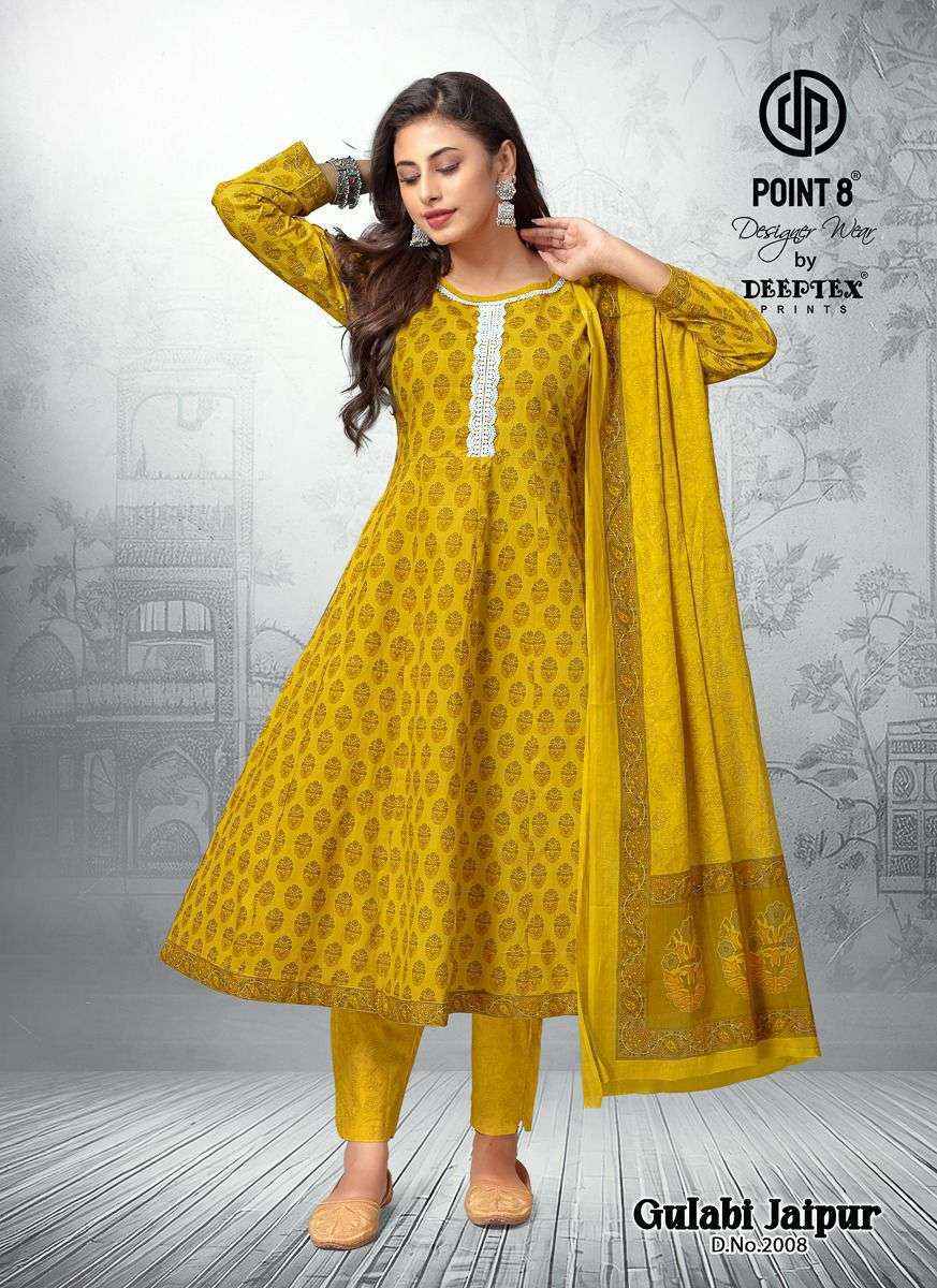 Deeptex Prints Gulabi Jaipur Vol 2 Wholesale Readymade Cotton Suits ( 8 pcs Catalogue )