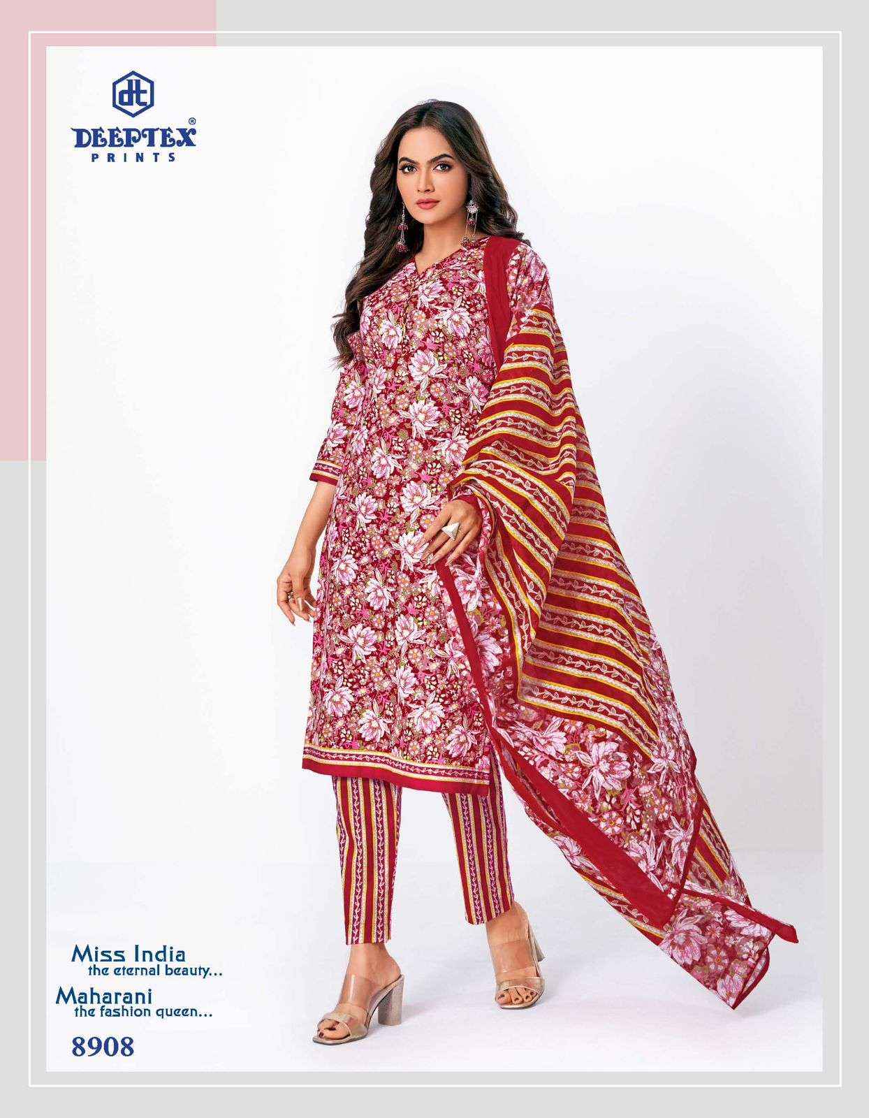 Deeptex Prints Miss India Vol 89 Pure Cotton Salwar Suits ( 16 Pcs Catalogue )