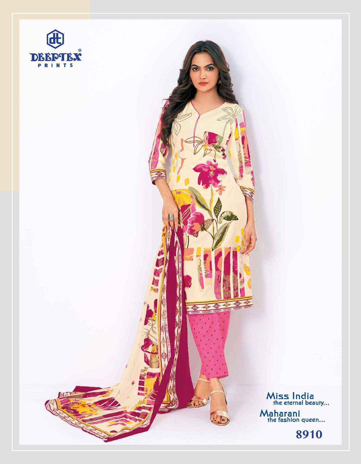 Deeptex Prints Miss India Vol 89 Pure Cotton Salwar Suits ( 16 Pcs Catalogue )