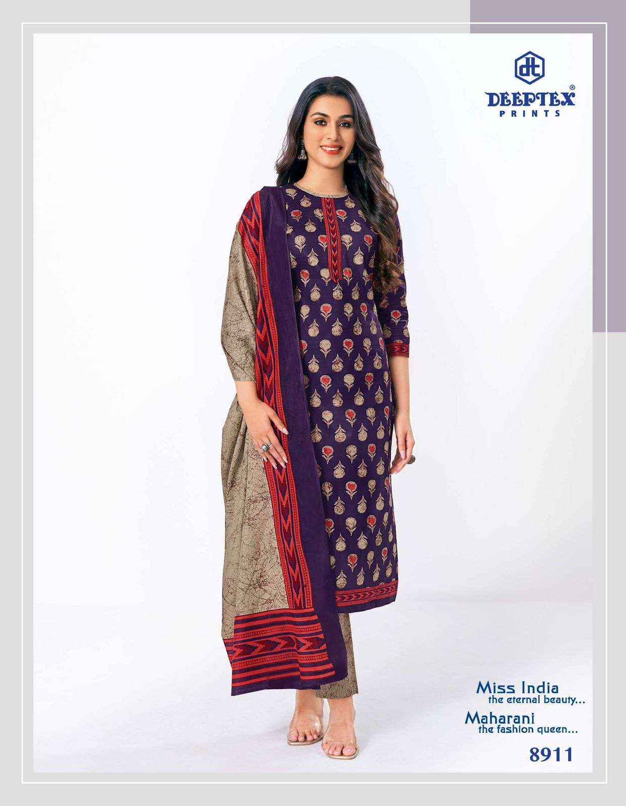Deeptex Prints Miss India Vol 89 Pure Cotton Salwar Suits ( 16 Pcs Catalogue )
