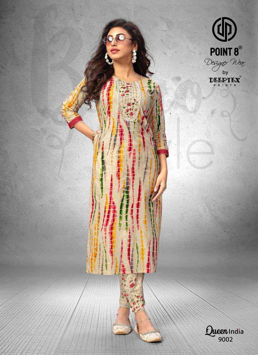 Deeptex Prints Queen India Vol 9 Kurti With Pant Wholesale Price ( 10 Pcs Catalogue )