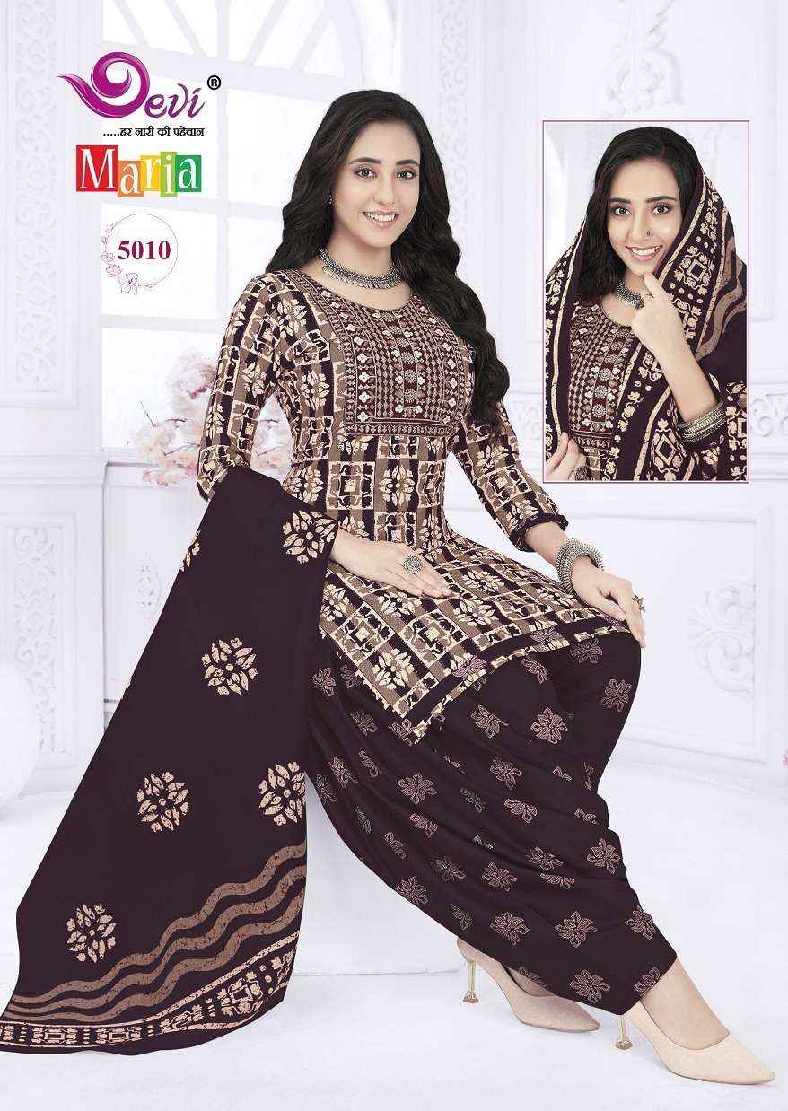 Devi Maria Vol 5 Wholesale Cotton Readymade With Inner Lining Suits ( 12 Pcs Catalogue )